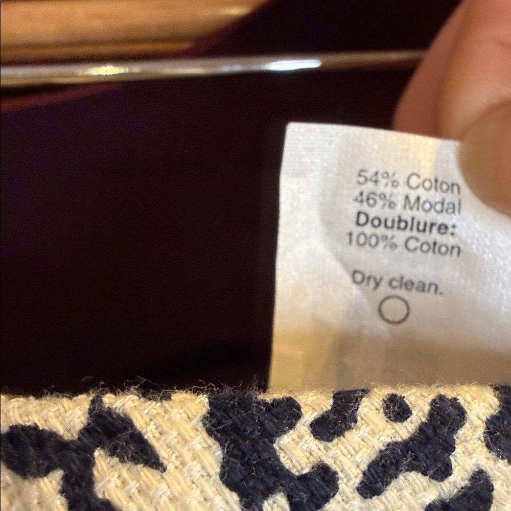 J. Crew Ella Rampling Rose print navy  and cream Strapless Dress sz 2 like new - Picture 14 of 15